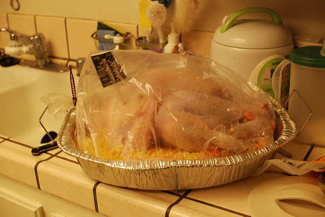 stuffing a duck in clear cover